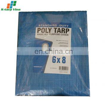 SKY BLUE TARPAULIN - 45 GSM - WATERPROOF & LIGHT DUTY photo-4