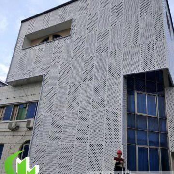 Factory price 4mm aluminum facade sheet perforated panel metal cladding panel supplier in China