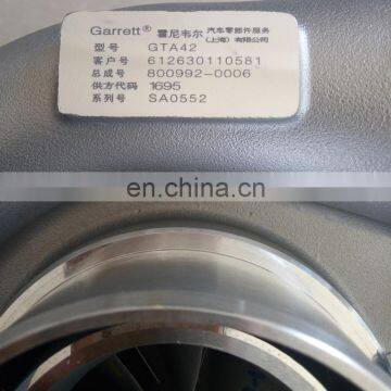 Weichai WP12 EFI 375 hp 612630110581 Garrett GTA42 Turbocharger 800992-0006 photo-3