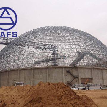 SAFS Cost Saving Bolt Connection Steel Structure Space Frame Dome Coal Stock Yard photo-4