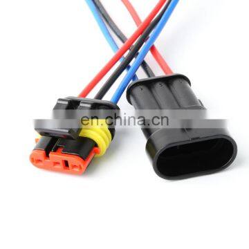 Hampool Good Quality 3 Pin Electrical Splice Automobile Insulation Wire Connector