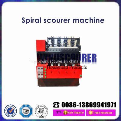 Stainless steel spiral scourer making machine