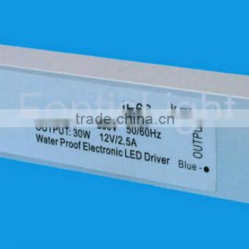 30W waterproof LED power supply /led power supply /led transformer made in china