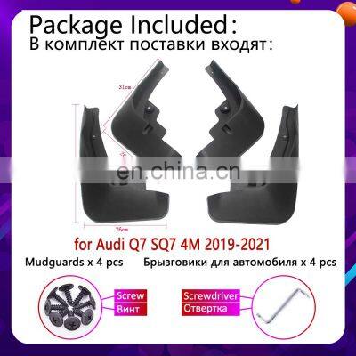 New 4PCS for Audi Q7 2019 2020 2021 SQ7 Mudguards Mudflaps Fender Mud Flap Splash Mud Retention Guards Protect Car Accessories photo-3