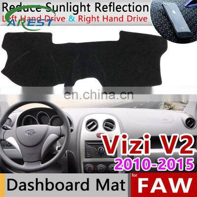 for FAW Vizi V2 2010 2011 2012 2013 2014 2015 Anti-Slip Mat Dashboard Pad Sunshade Dashmat Protect Carpet Anti-UV Accessories