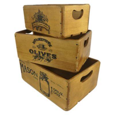 Деревянные ящики в старинном стиле для хранения и демонстрации photo-2