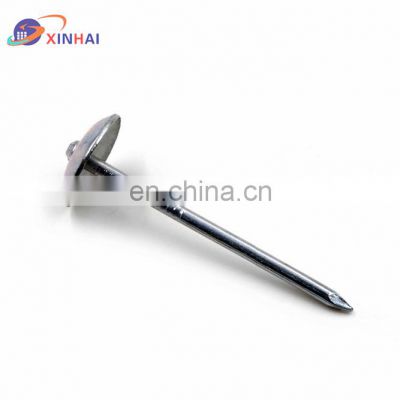 electro galvanized roofing nail umbrella head zinc roofing nail with washer