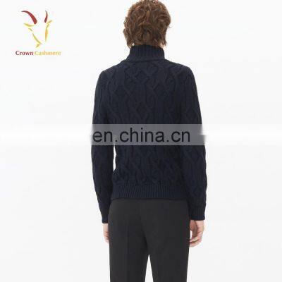 Hot Selling Cable Handmade Turtleneck Sweaters for Men photo-4