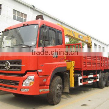 6x4 DongFeng Cargo Body With Crane 12ton