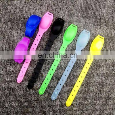 New Mini Portable Custom Silicone Adjustable Watch Type Hand Sanitizer