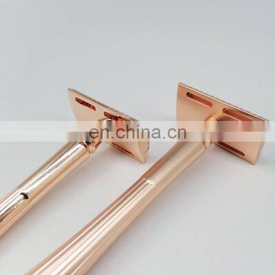 Professional Factory Adjustable Hot Selling Long Metal Handle Double Edge Safety Razor photo-2