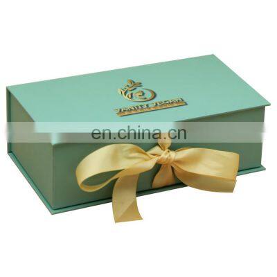 Custom logo Product Packaging magnetic squared dress paper black clothing packaging gift box