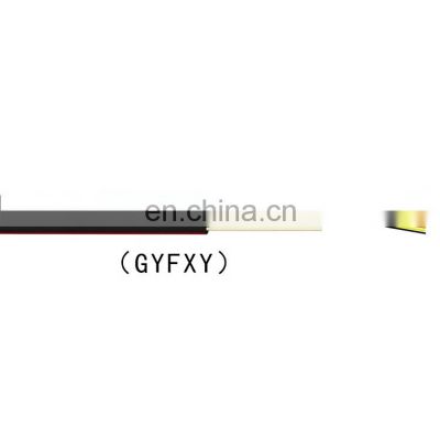 Hanxin GYFXY water-blocking Outdoor fiber optic cables Unitube Non-metallic Non-armored Cable with polyethylene PE  sheath