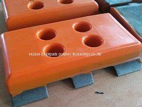 Poly Rubber Track Pads, polyurethane Pads for Crawler  paver , cold planer, milling Machinery