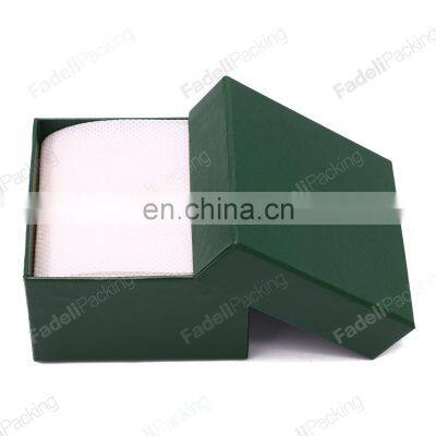 High quality custom luxury gift jewelry leatherette paper packaging box