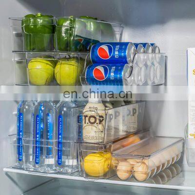 Fridge Organizer Clear Plastic Food Storage Organizer Bin Racks Kitchen Pantry Storage Organizer Units Pantry Container Set photo-2
