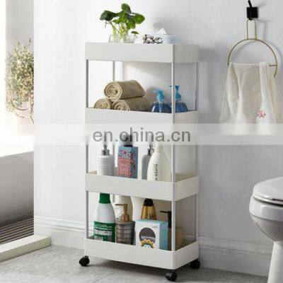 2022 Hot sale 4 tiers bathroom kitchen living room organizer storage rack