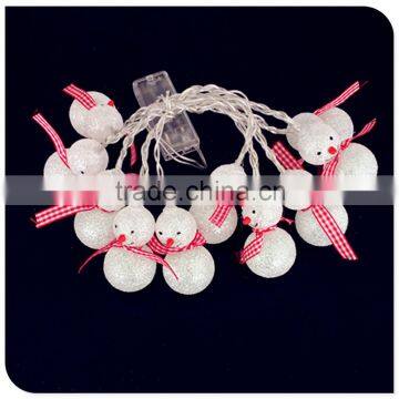 10LED christmas cartoon snowman lights 2015 new design factory wholesale