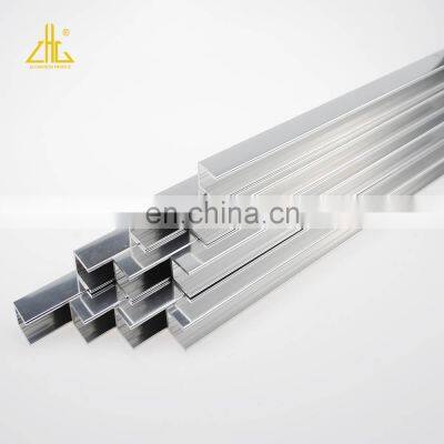 Anodized Black Aluminum U Profile For Glass,Mirror Frame Aluminum Profile photo-3