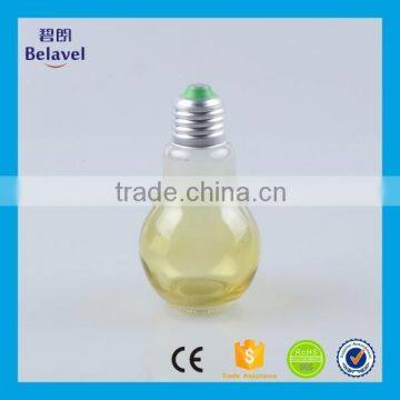 3oz 100ml juice drinking light bulb glass beverage bottle with screw cap                        
                                                Quality Choice