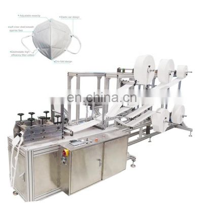 High Speed Folding Ear band N95 Fully Automatic Face Medical Protective Mask Making Machine With Good Quality