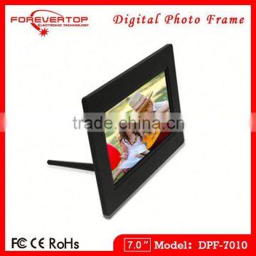 2016 China Factory Price 7 Inch Curved Acrylic TFT LCD Electronic Photo Frame