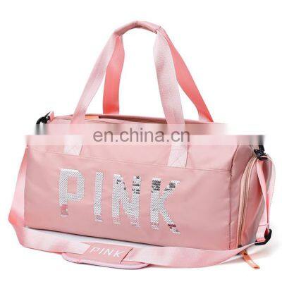 Private Label Personalized Drawstring Water Resistant Water Proof Gym Bag for Women With Shoe and Wet Clothes Compartments photo-4