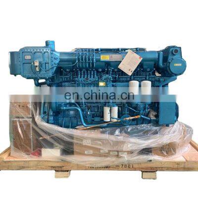 High quality 6 cylinder 4 stroke Weichai diesel engine used for marine WHM6160 series