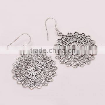 925 SOLID STERLING FINE SILVER BEAUTIFUL PLAIN EARRINGS