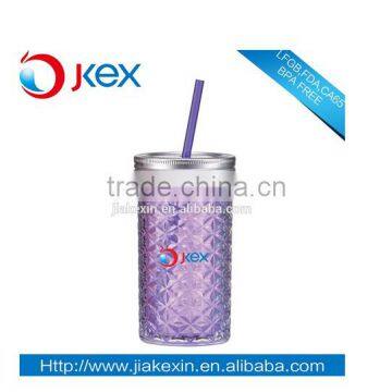 customized glass mason jar with handle and lid