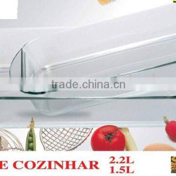 Hot ! Eco-Friendly Tempered rectangular microwwave glass table plate for kitchen