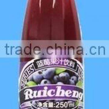 250ml juice drinks Blueberry juice glass bottle drink