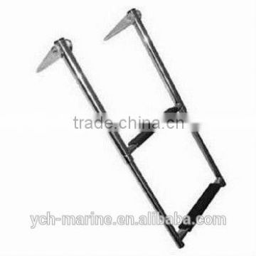 2 Steps On Platform Stainless Steel Boat Ladder / Step Ladder