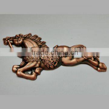 Decorative copper plating running horse shape nameplate