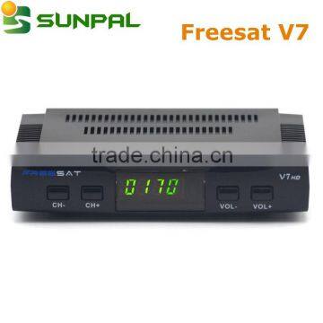 cheap mini DVB-S2 1080p full hd free to air digital satellite receiver freesat V7 v7 max v7 combo iptv set top box