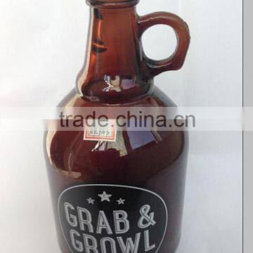 2000ml amber glass jugs