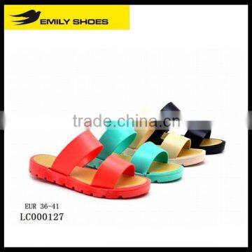 Lady' s hot sale colorful PCU slipper