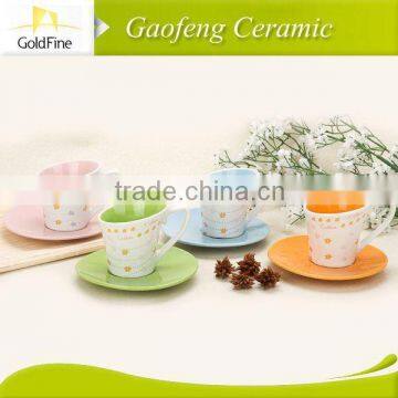 cup and saucer ceramic planter