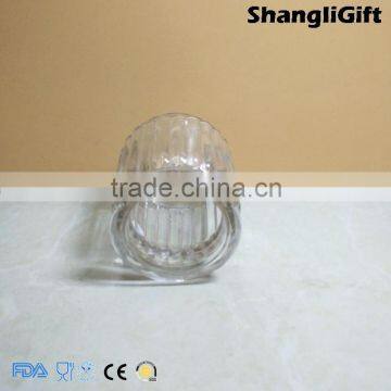 Ribbed With Cap 100ml Glass Candle Jar Cheap photo-3