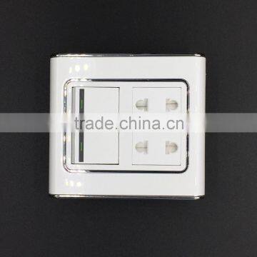 C series double 2 pin with double switch