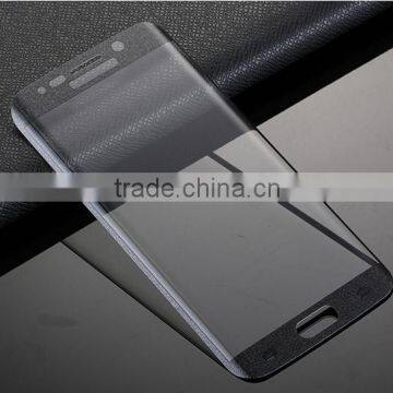 Fluent writing trending anti fingerprint no bubble 9H 2.5D curve for S6 plus edge phone glass protector