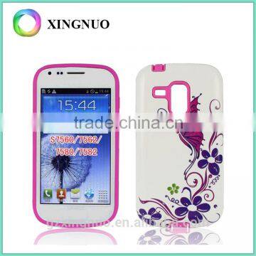 Custom Printed PC TPU Mobile Phone Case for samsung S7562 for samsung I699