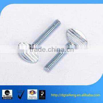 galvanized custom machine thread thumb screw