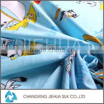 Top selling polished cartoon pattern print cotton fleece lining fabric