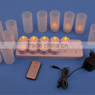 led rechargeable candle 12pcs/set