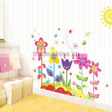 Garden Flowers Baby Nursery Peel & Stick Wall Sticker Decals Flower Wall Stickers photo-2