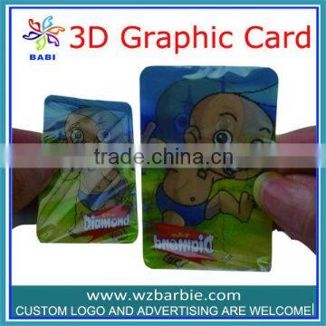 Magic fancy 3d Lenticular PET card