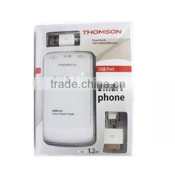 **SPEICAL OFFER** TH-TDP33004 Power Bank, Two Output, LED indicator, Charging Cable with Micro/Iphone Plug