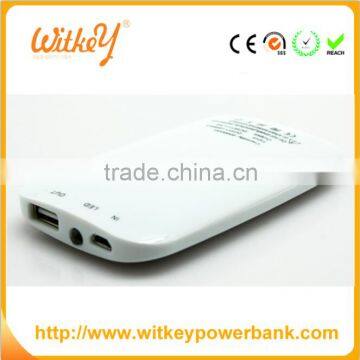 Fashion Business Style Dual USB Charger White Mouse Wireless Power Bank photo-6