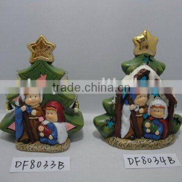 polyresin nativity led